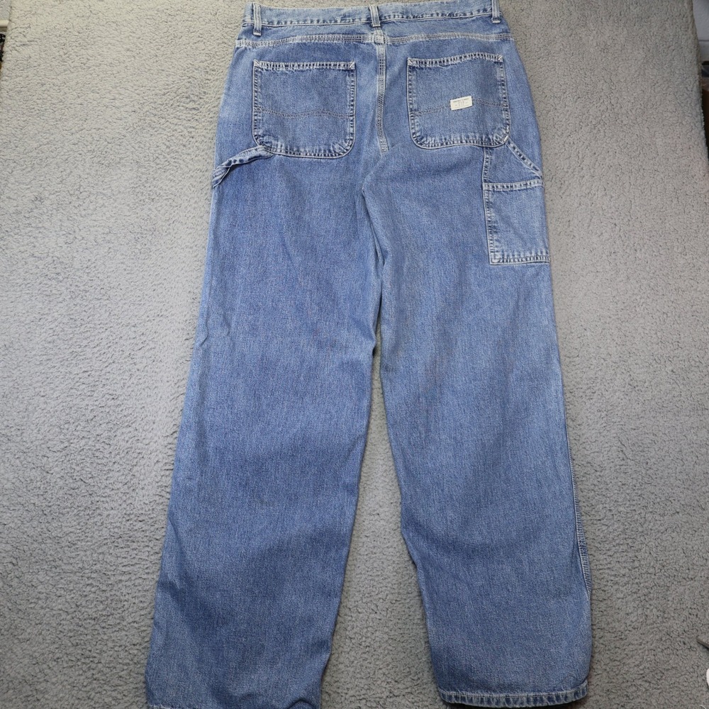 Gap Industrial Standard Mens Carpenter Jeans Blue Denim Workwear 36x34 - Picture 12 of 12